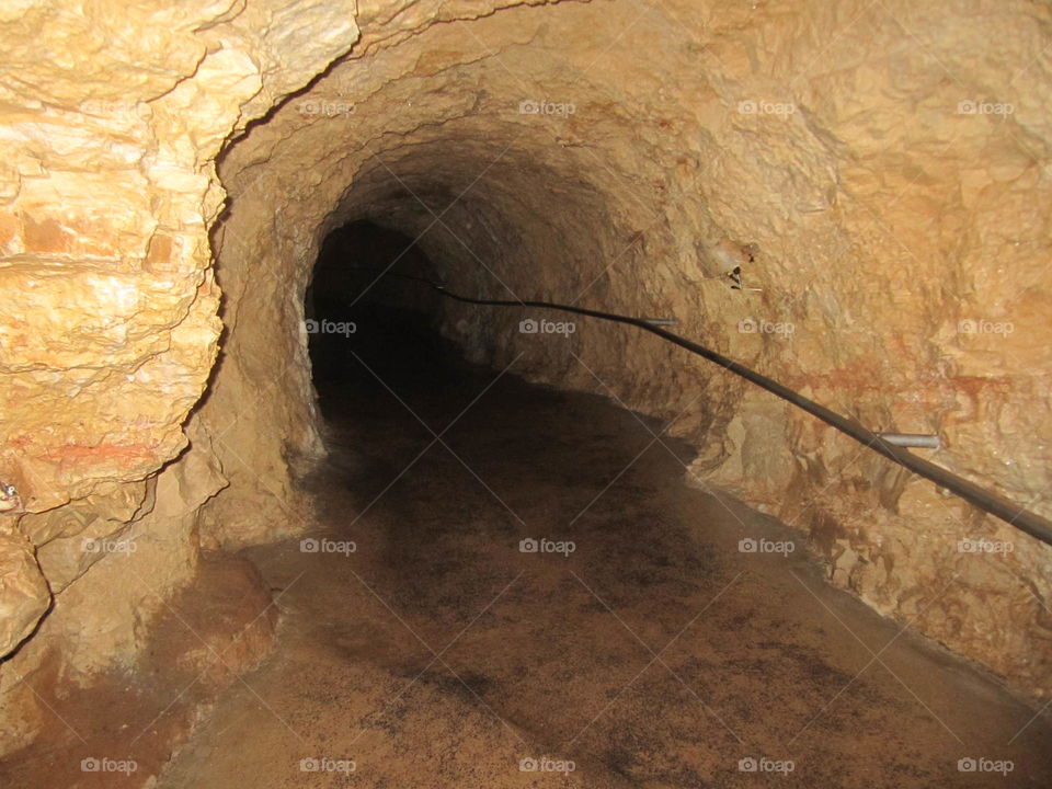 dark cave tunnel walk