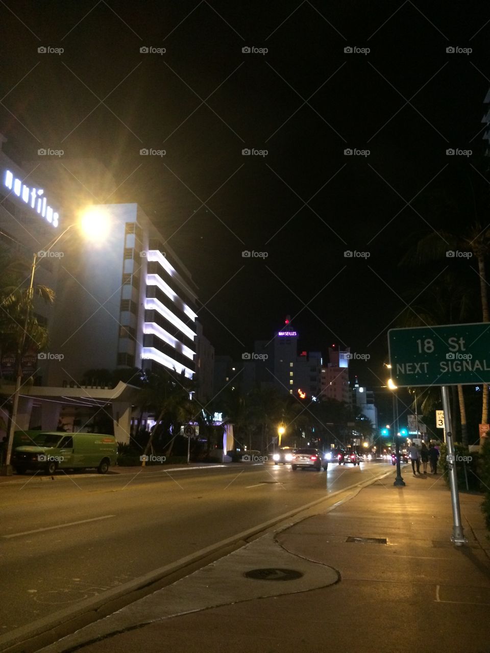 Collins Ave and 18th Street in Miami