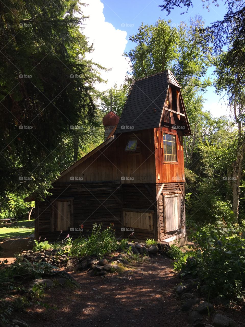 Antique wooden house