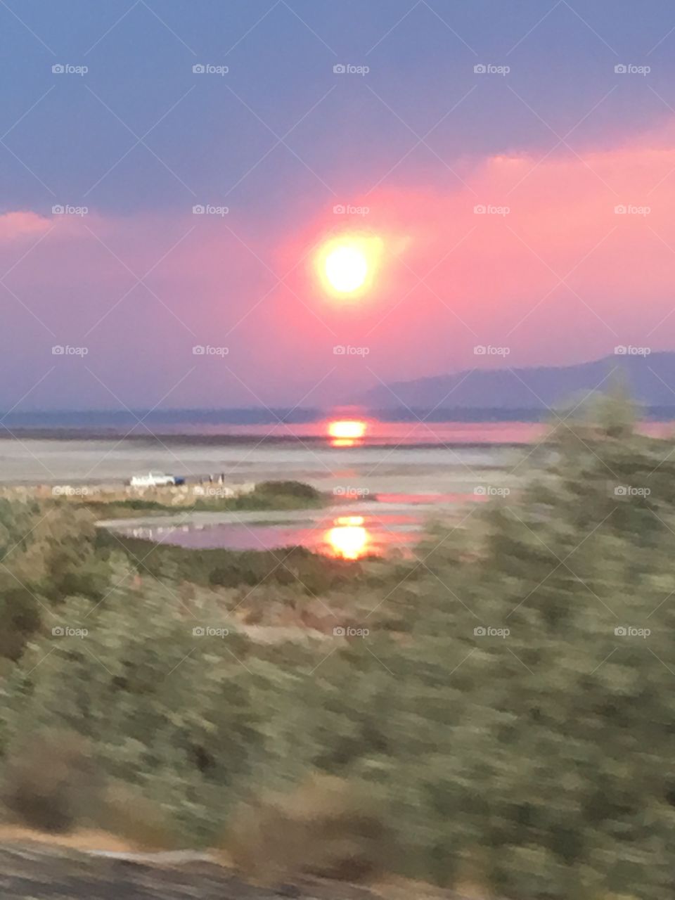 Water, Landscape, Sunset, Sun, No Person