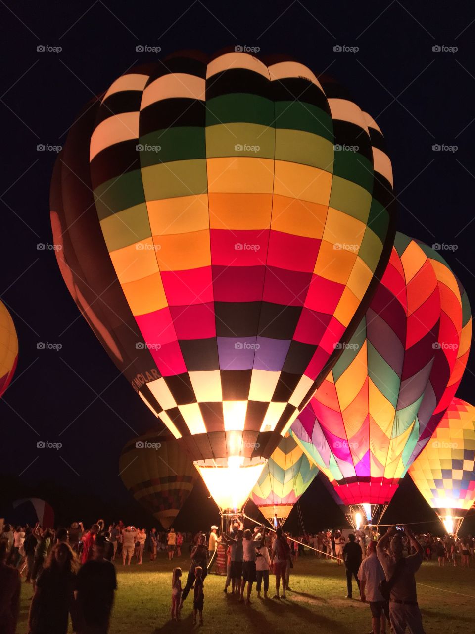 Hot air balloon's at the WR AL freedom balloon festival in Fuquay Verina, North Carolina. 