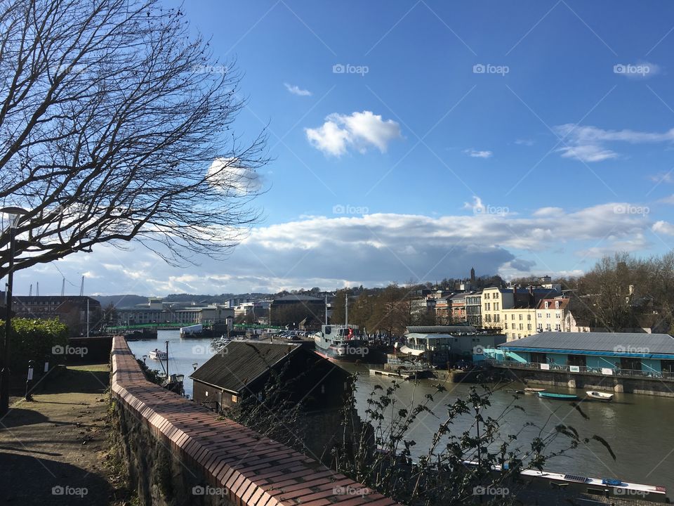 View along the river, Bristol