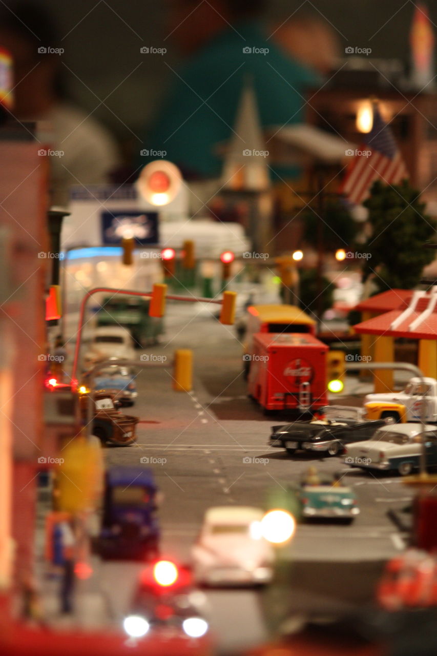 miniature car city
