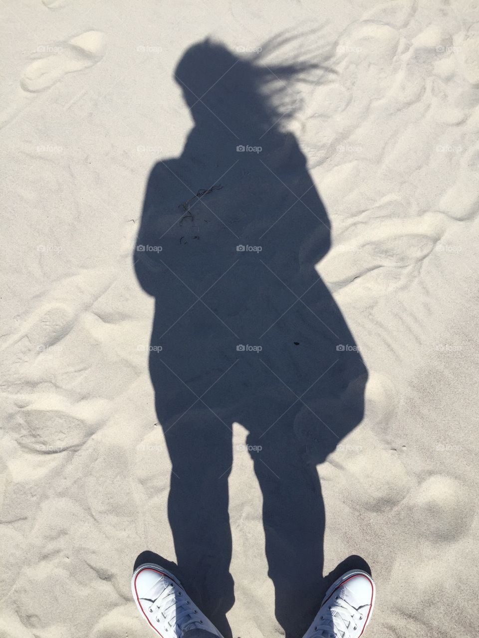 shadow on the sand