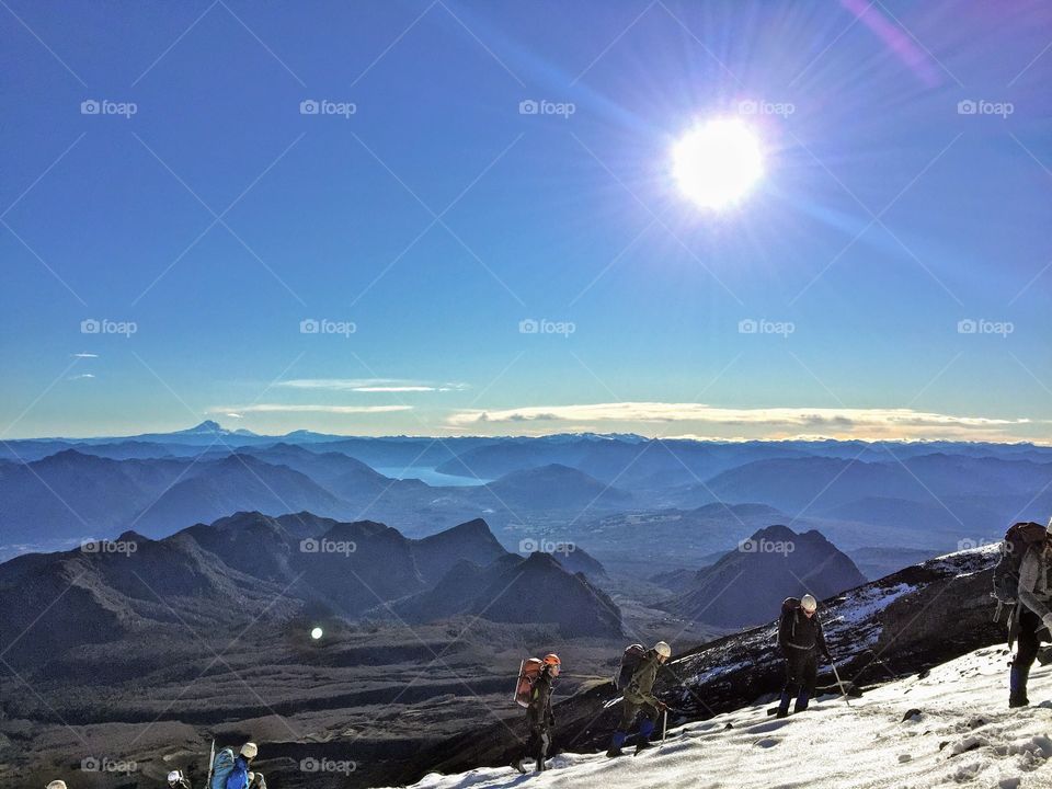 Climbing Volcán Villarrica in southern Chile 