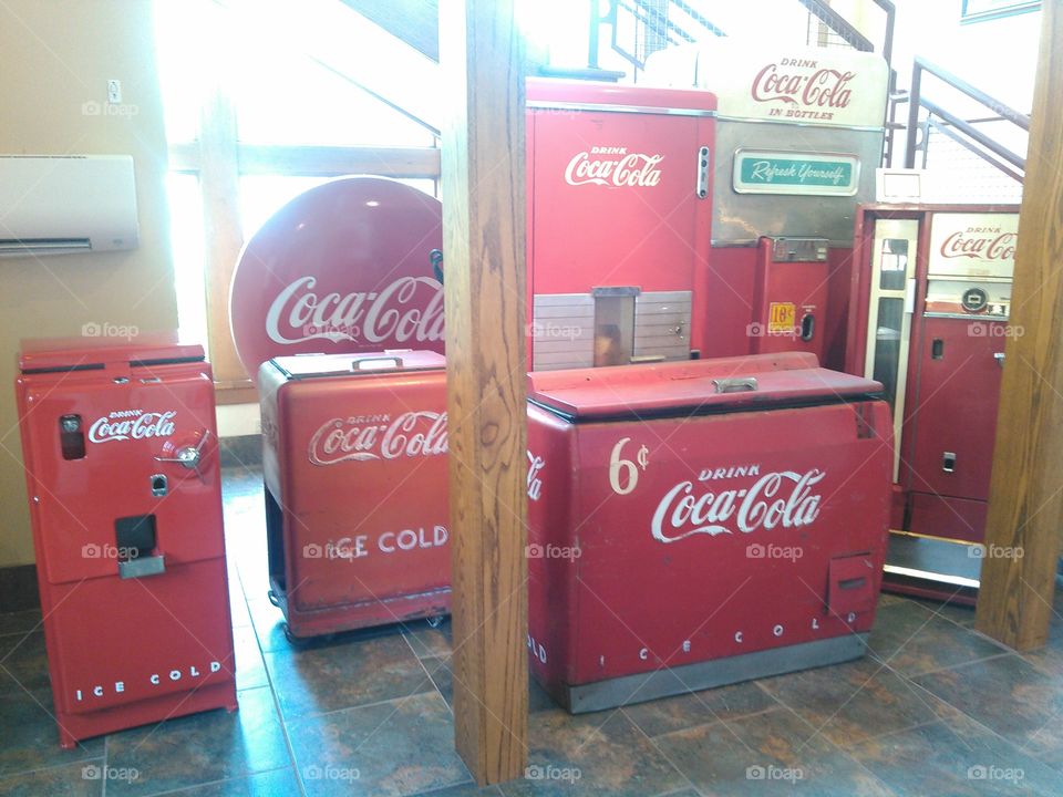 Antique Coca Cola coolers