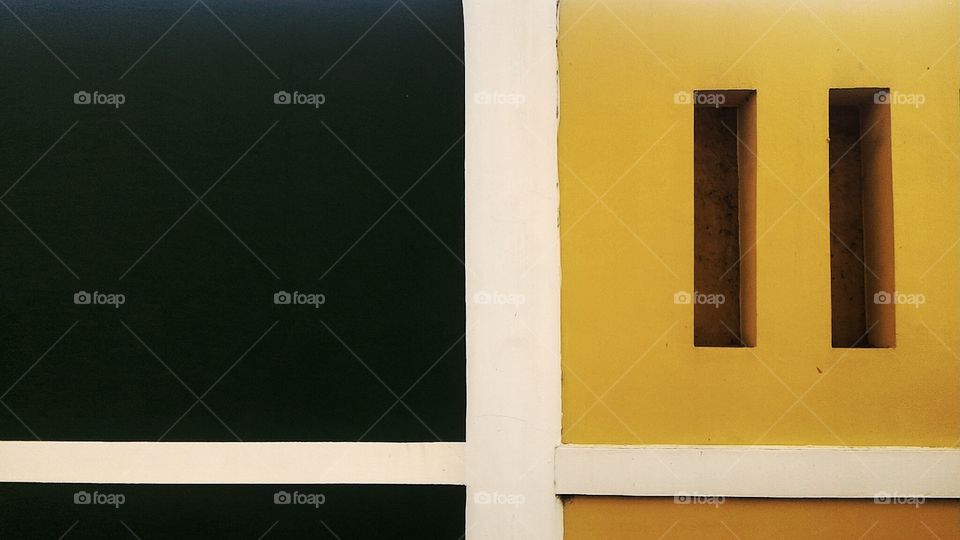 The abstract form of a wall