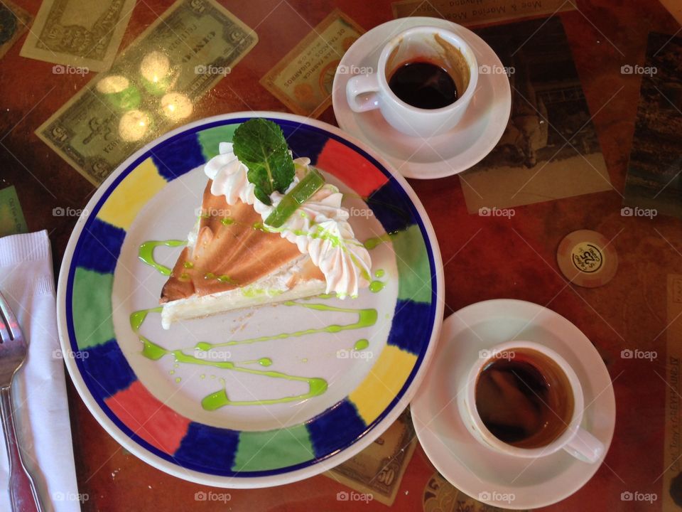 Key Lime Pie and Cafecito