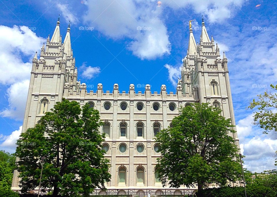 Salt Palace . Sacred place for the Mormon community