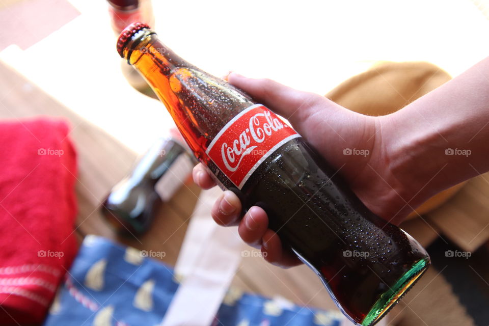 Coca Cola  product flat lay