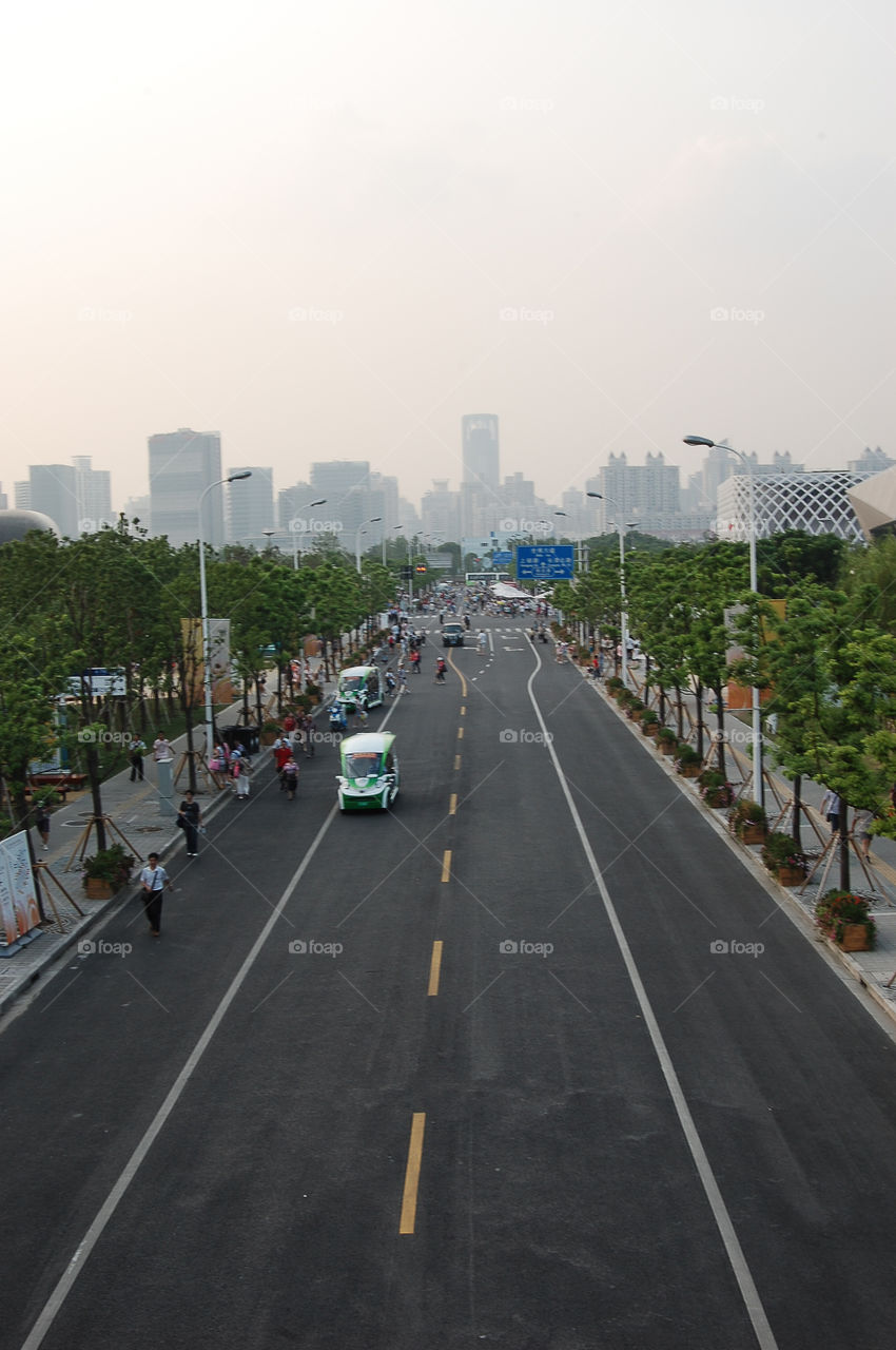 Lanes in the Expo 2010 site