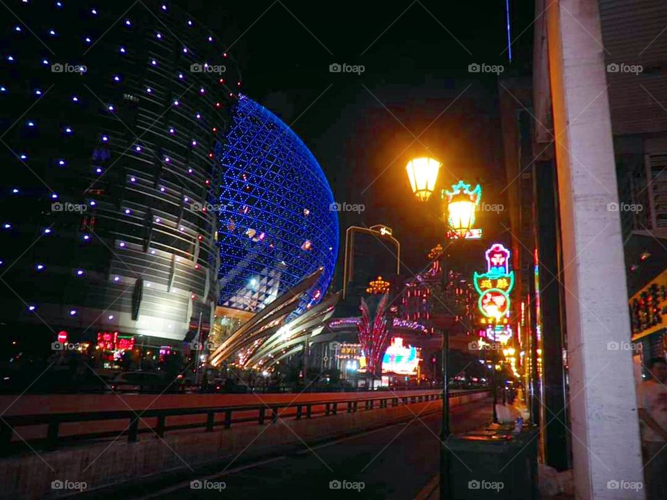 The beautiful street in Macau