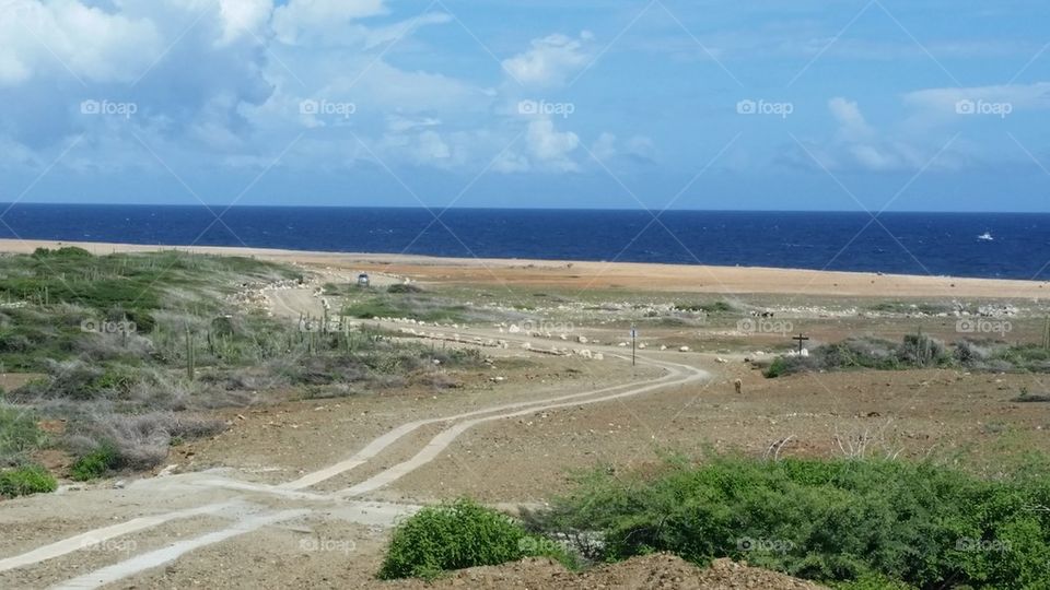 Road to Baby Beach, Aruba