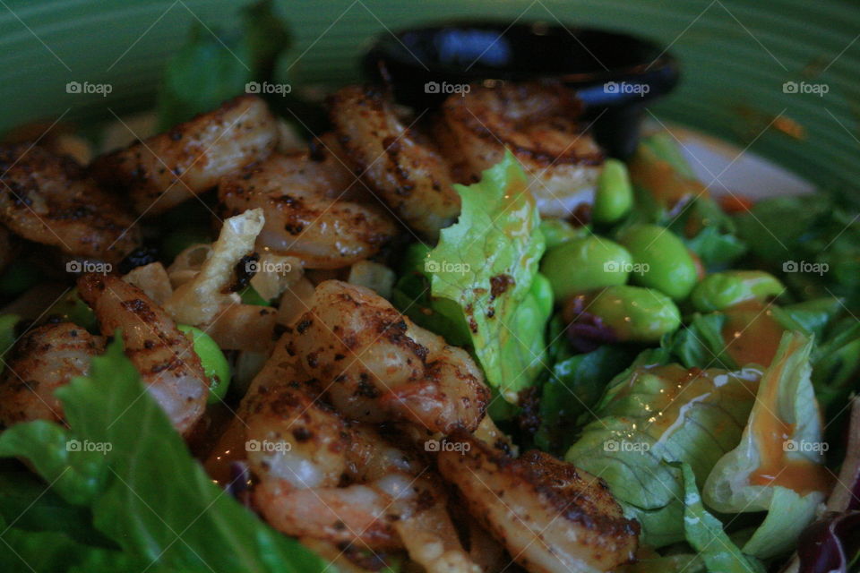 Salad. Salad with shrimp 