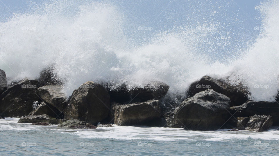 ocean italy nature rocks by ostfeber