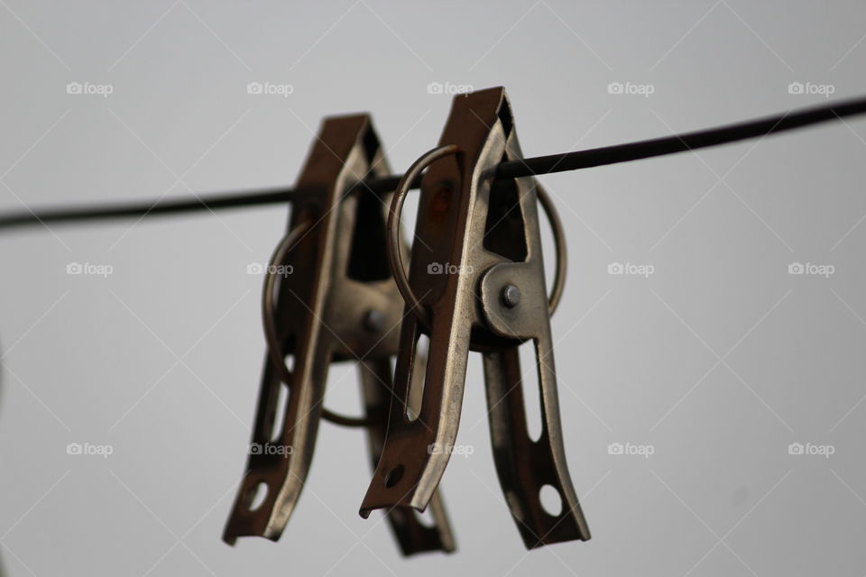 Macro Shot, Cloth Hanger, Daylight, Cloudy Climate.