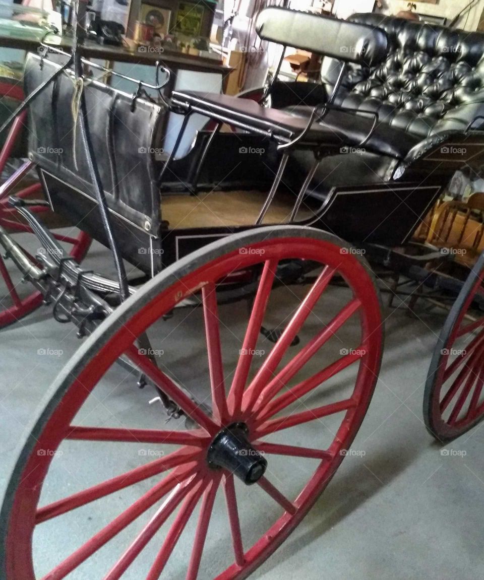vintage, antique carriage vehicle