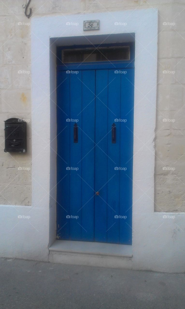 Blue door