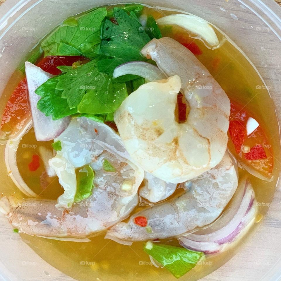 Thai salad snacks great for pairing with beer