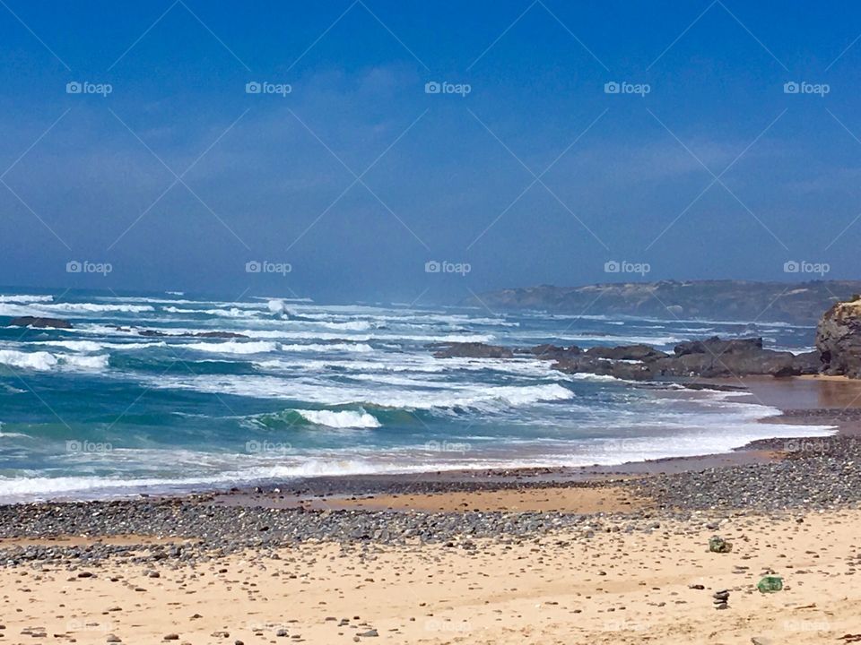 Waves at the beach