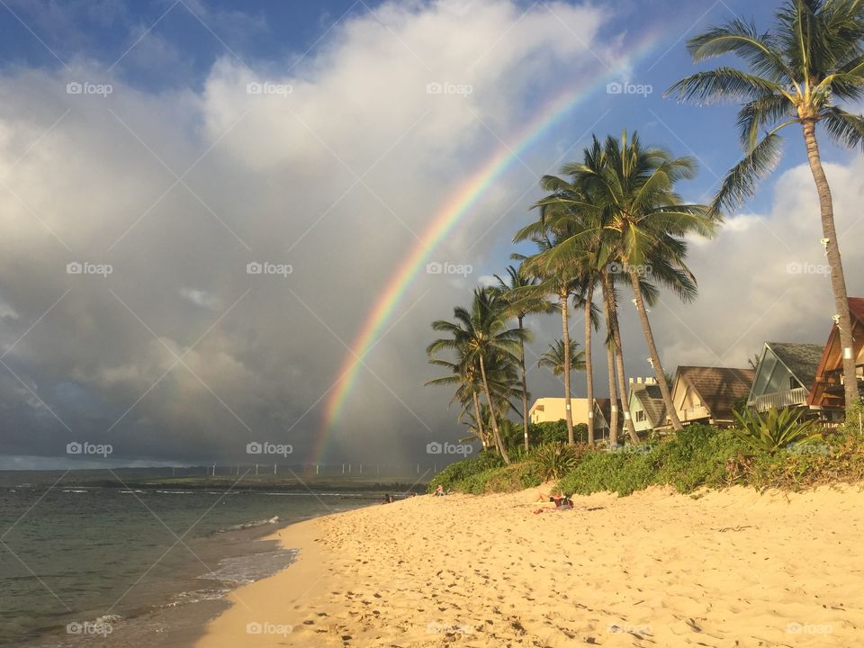 Rainbow at the beach