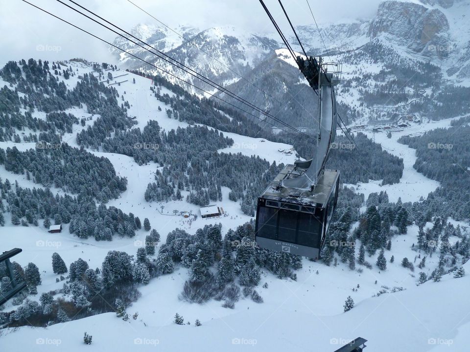 ski lift in the Dolomites