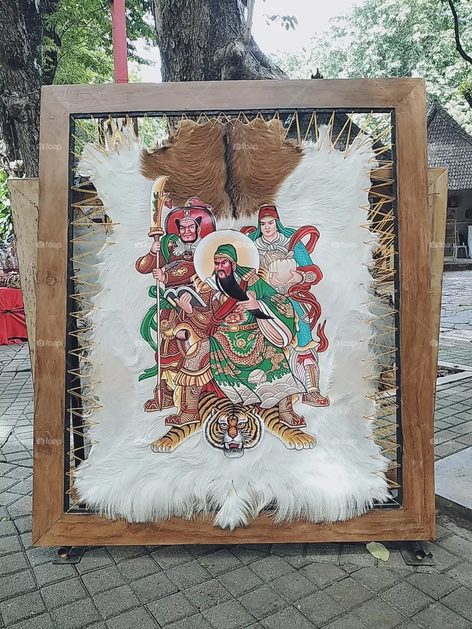 Painting art on animal fur