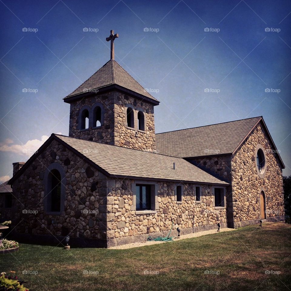 old stone church