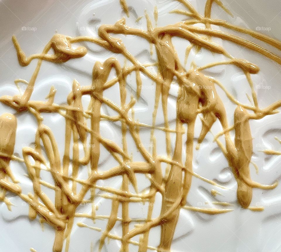 Cashew and almond nut butter art