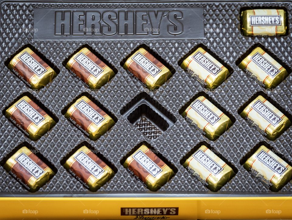 Sweet 2019 New Year present with Famous  chocolate HERSHEY’S