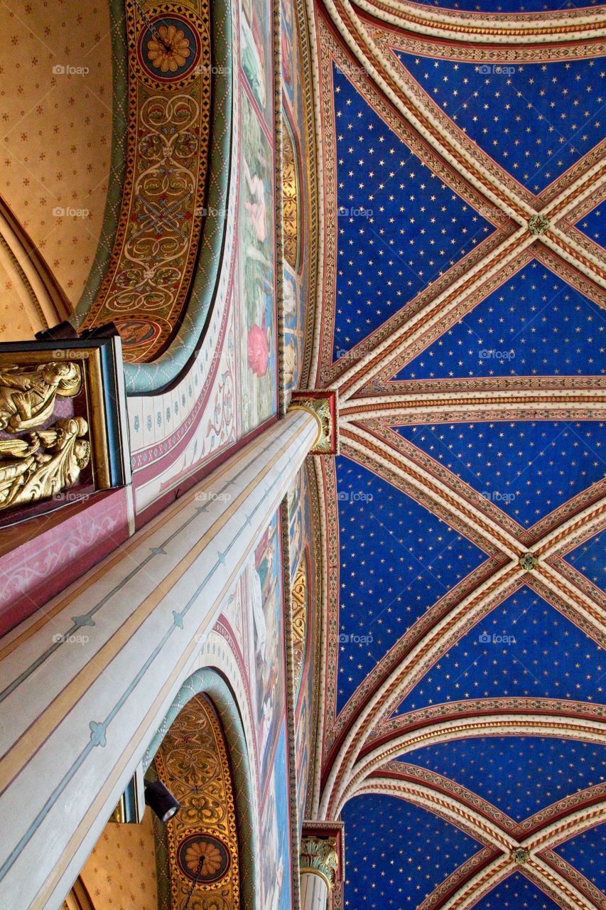 stained glass window in church