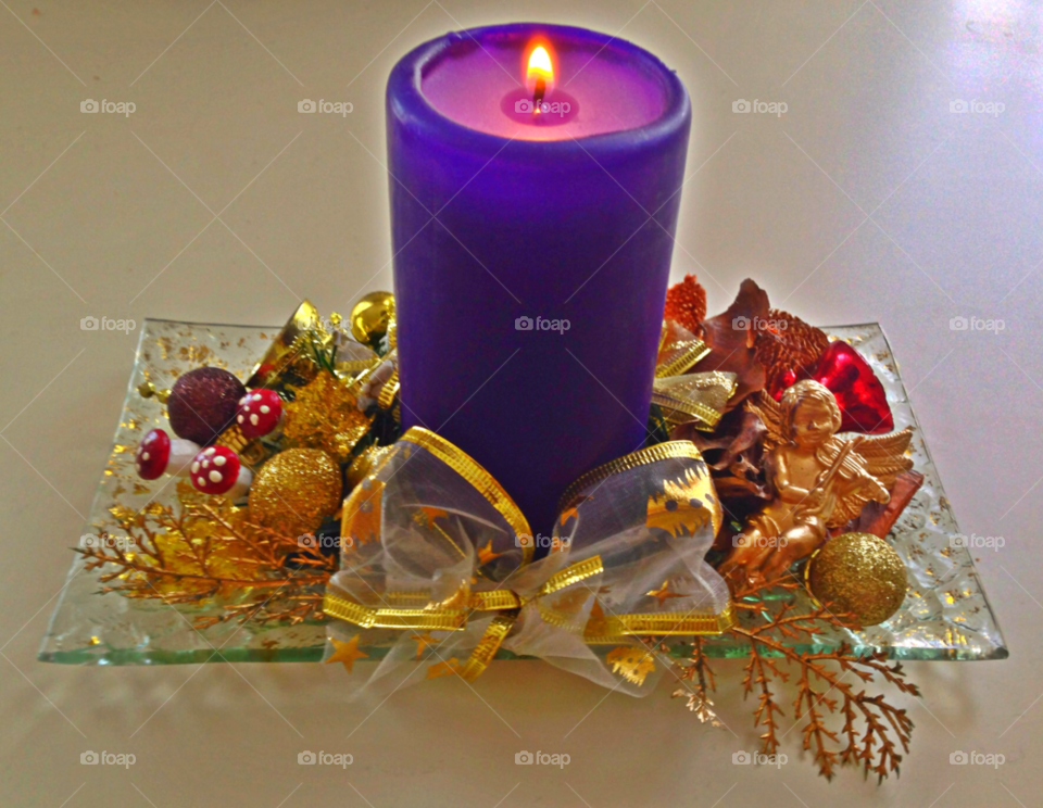 candle decoration hand made table decoration by levyatan