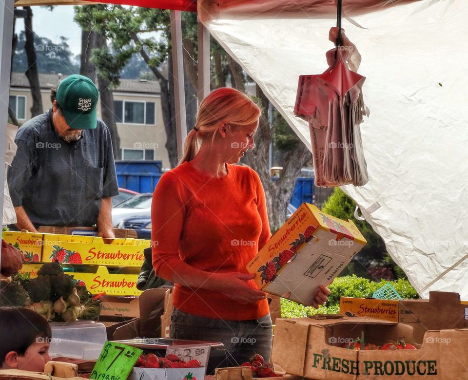 Shopping At Local Market