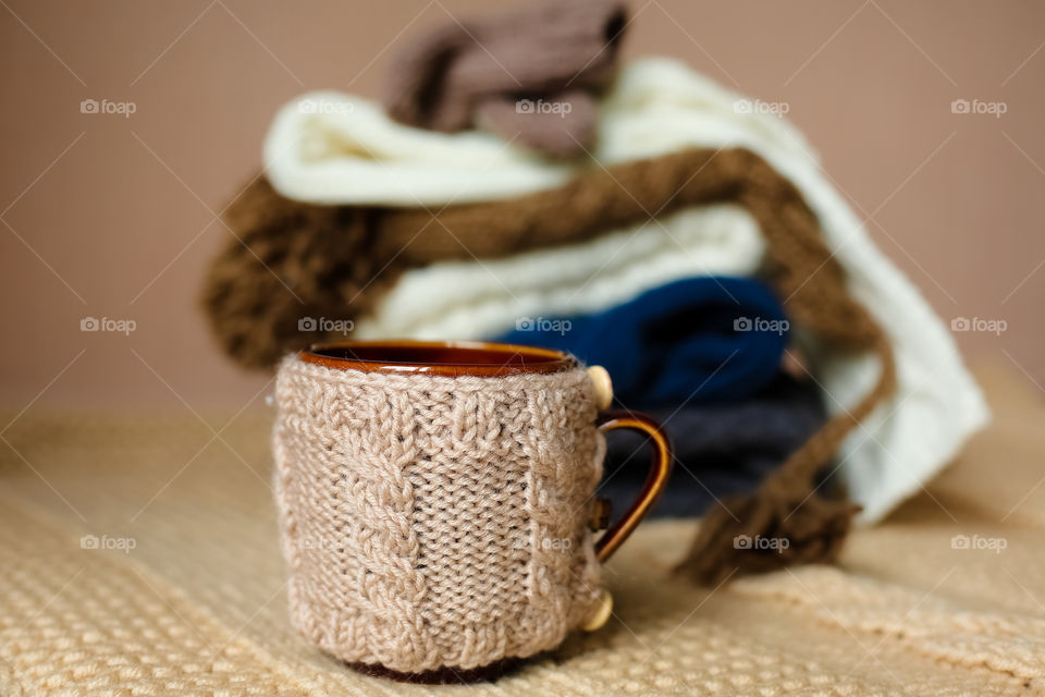 Close-up of a decorative cup