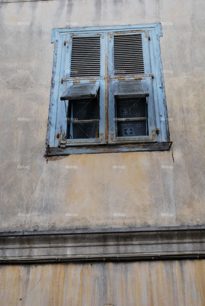 blue wall vintage window by mrarflox
