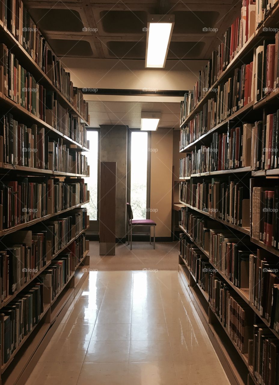 Lonely library chair