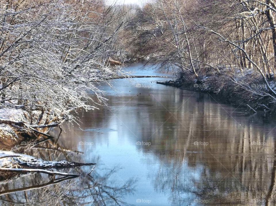 Creek in winter 2