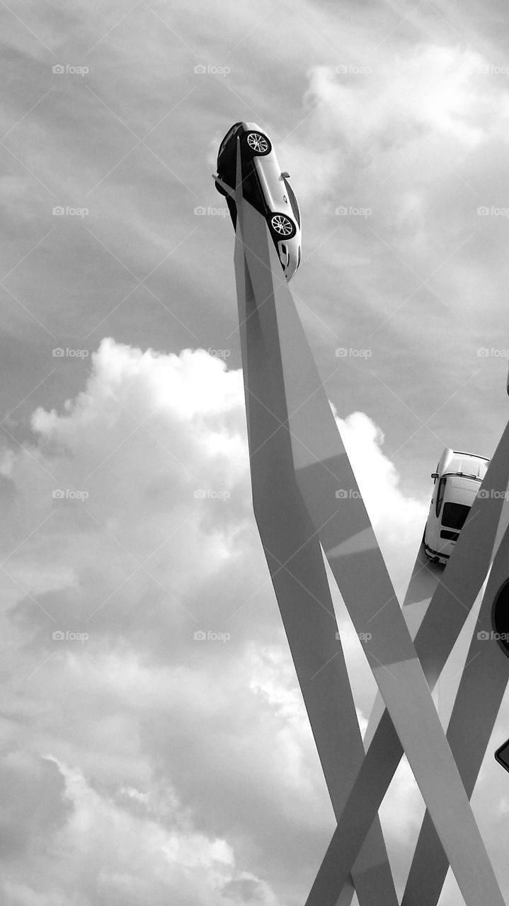 Porsche Stuttgart black & white