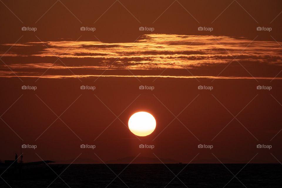 Beautiful sunrise at beautiful island ... Koh LiLe Thailand