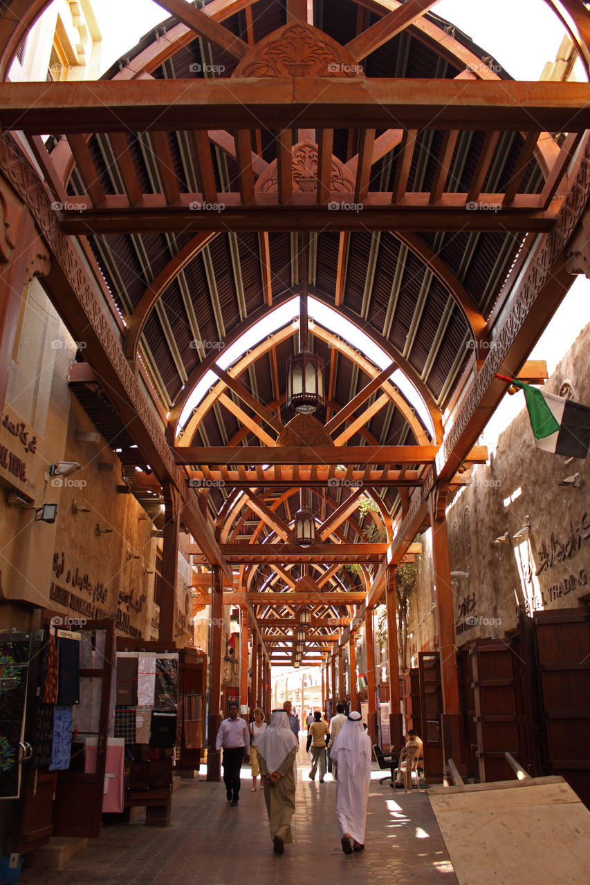 Old street in dubai, united Arab Emirates