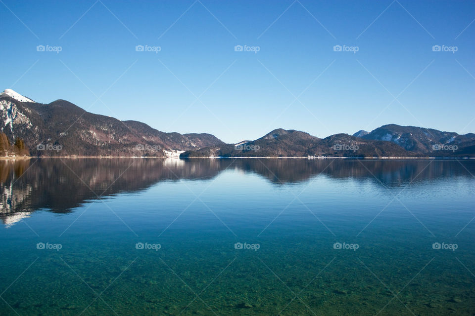 Walchensee lake, Bavaria, Germany