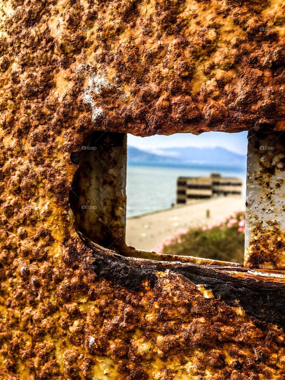 Rusty Alcatraz View of the Bay