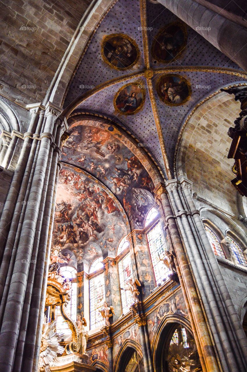 Interior Catedral de Lugo. Interior de la Catedral de Santa María de Lugo (Lugo - Spain)