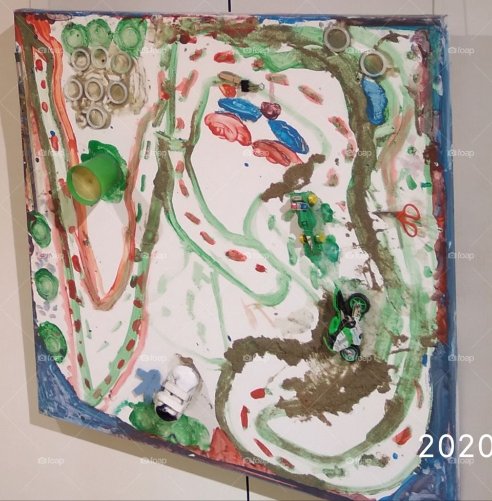 cuadro mostrando calles y paques