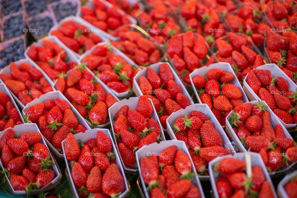 French Sunday market, fruits and vegetables