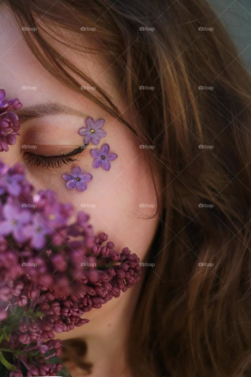 flowers spring purple color