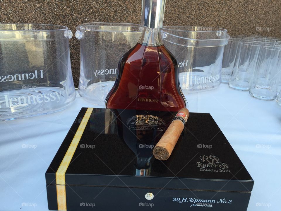 Hennessy and cigar