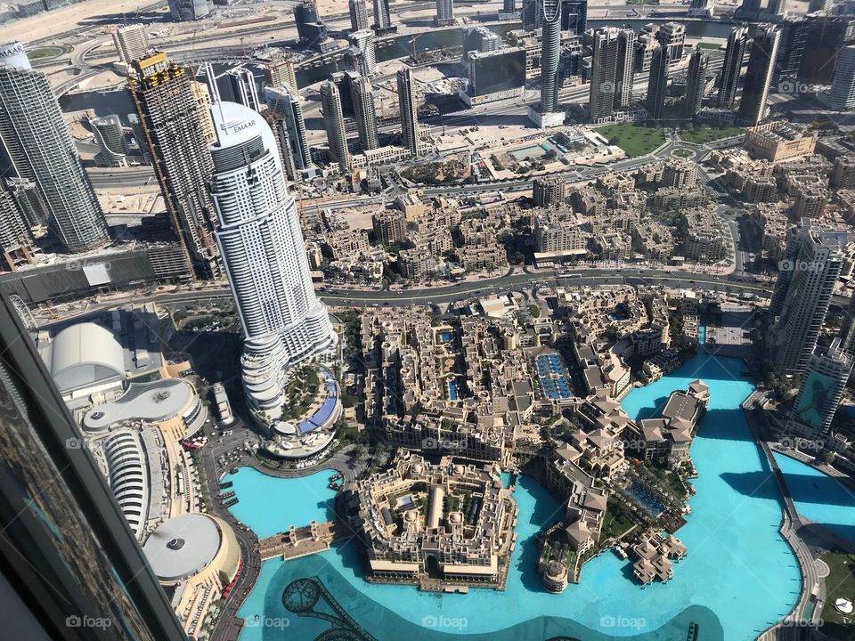 A breathtaking view of Dubai City from the top of the Burj Khalifa. £20.00