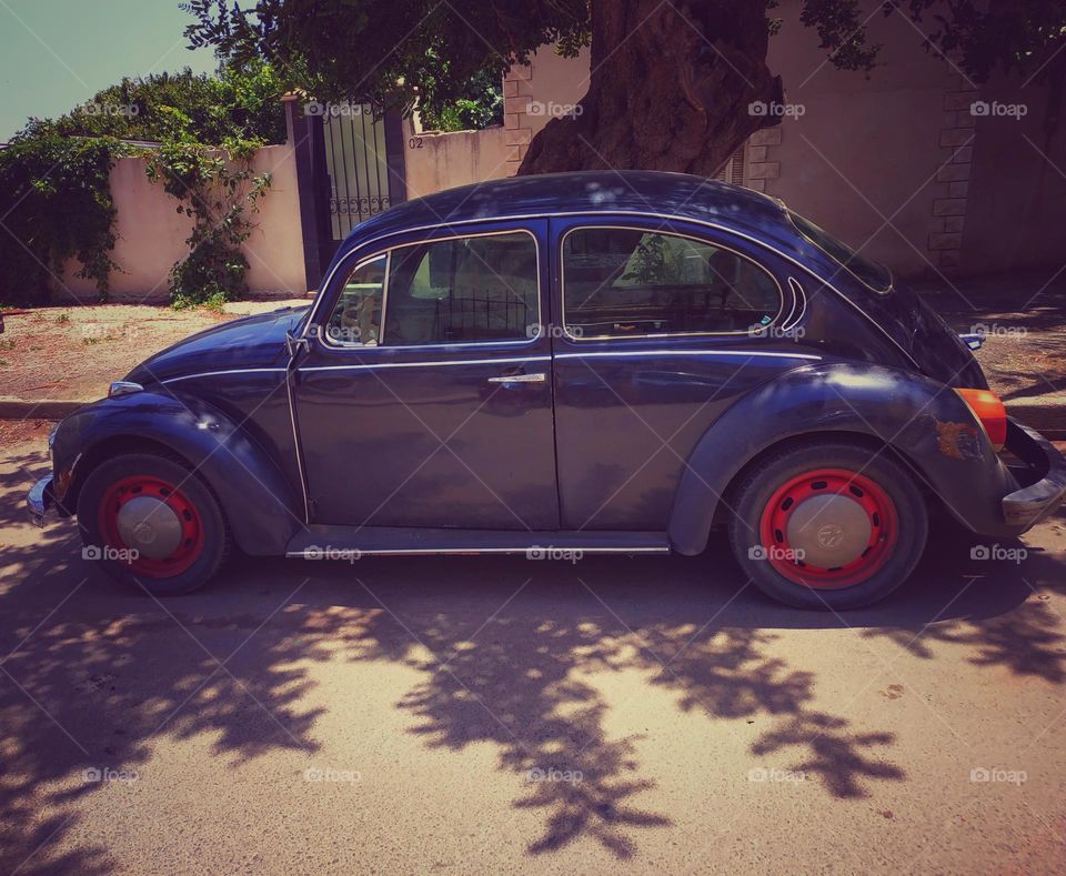 Old antique German car .