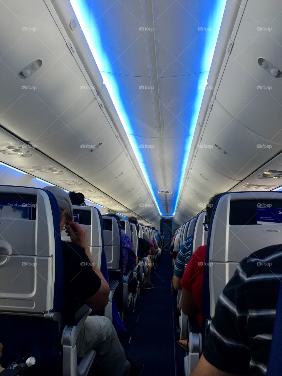 Airplane aisle